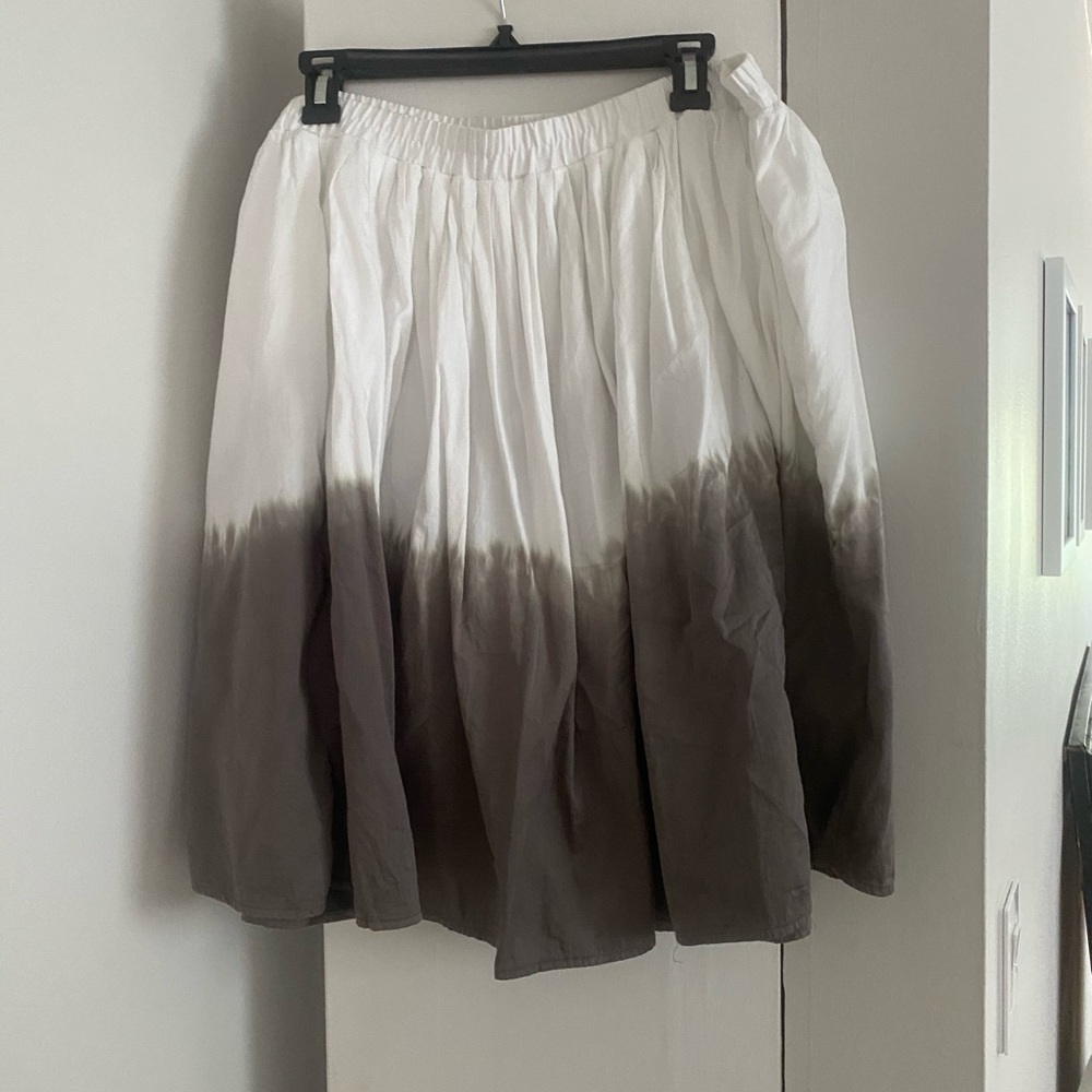 Lane Bryant cotton voile tie dyed skirt